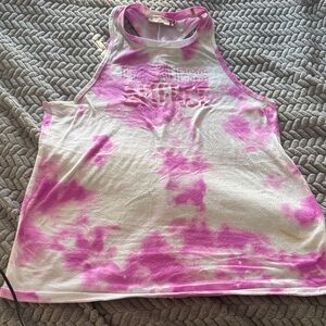 Pink Tie-Dye Tank Top